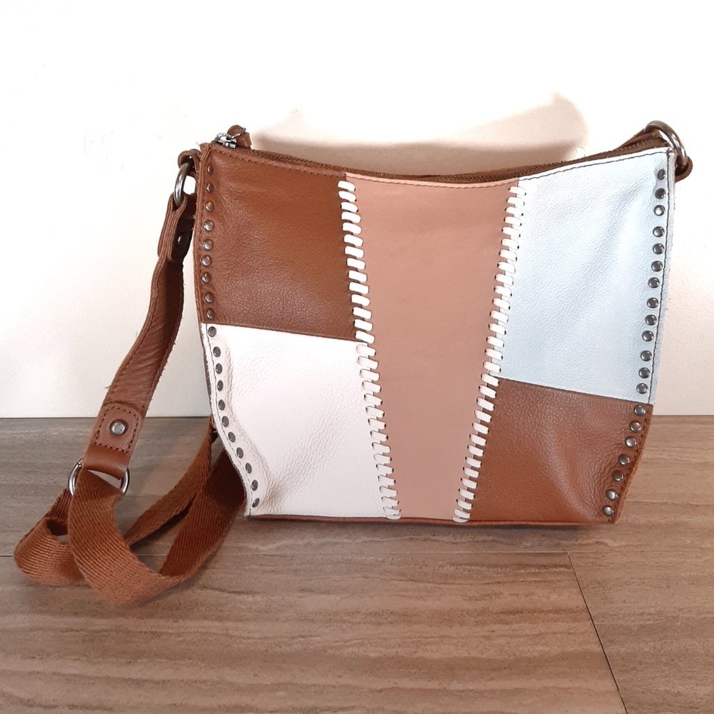 The Sak Silverlake Leather Patchwork Studded Cros… - image 2